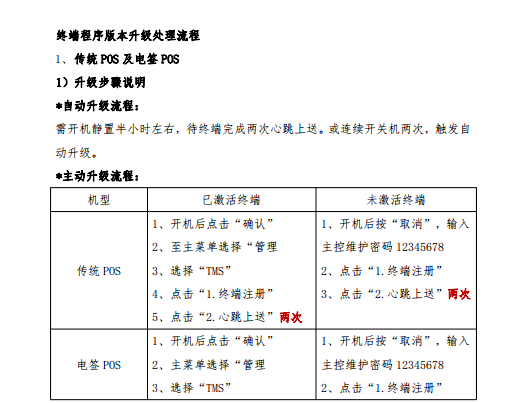 拉卡拉終端升級(jí)通知