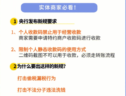 二維碼收款最新規(guī)定